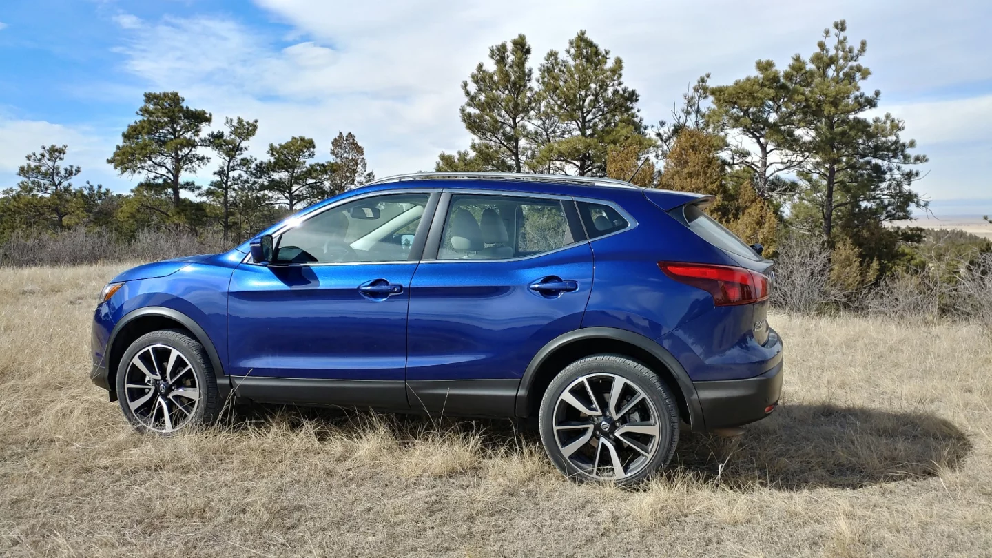 Three kids across the back bench is very doable in the Rogue Sport and cargo space is usefully large