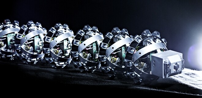 Wheeko was created to study snake robot locomotion on flat surfaces