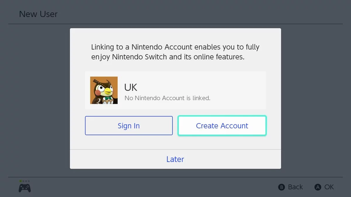 You'll need to link a Nintendo account