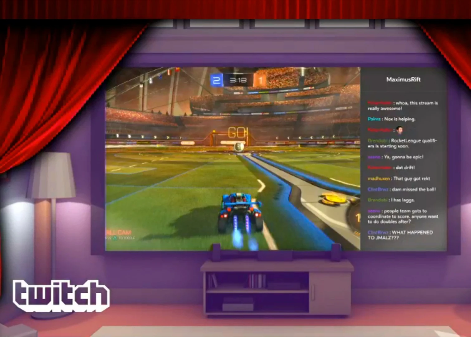 Twitch and Netflix apps are included too – but only as 2D screens in 3D space to begin with