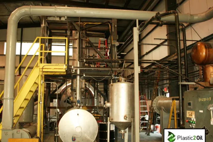 The Plastic2Oil plant in Niagara Falls, New York, converts non-recyclable plastic into fuel (Photo: JBI)