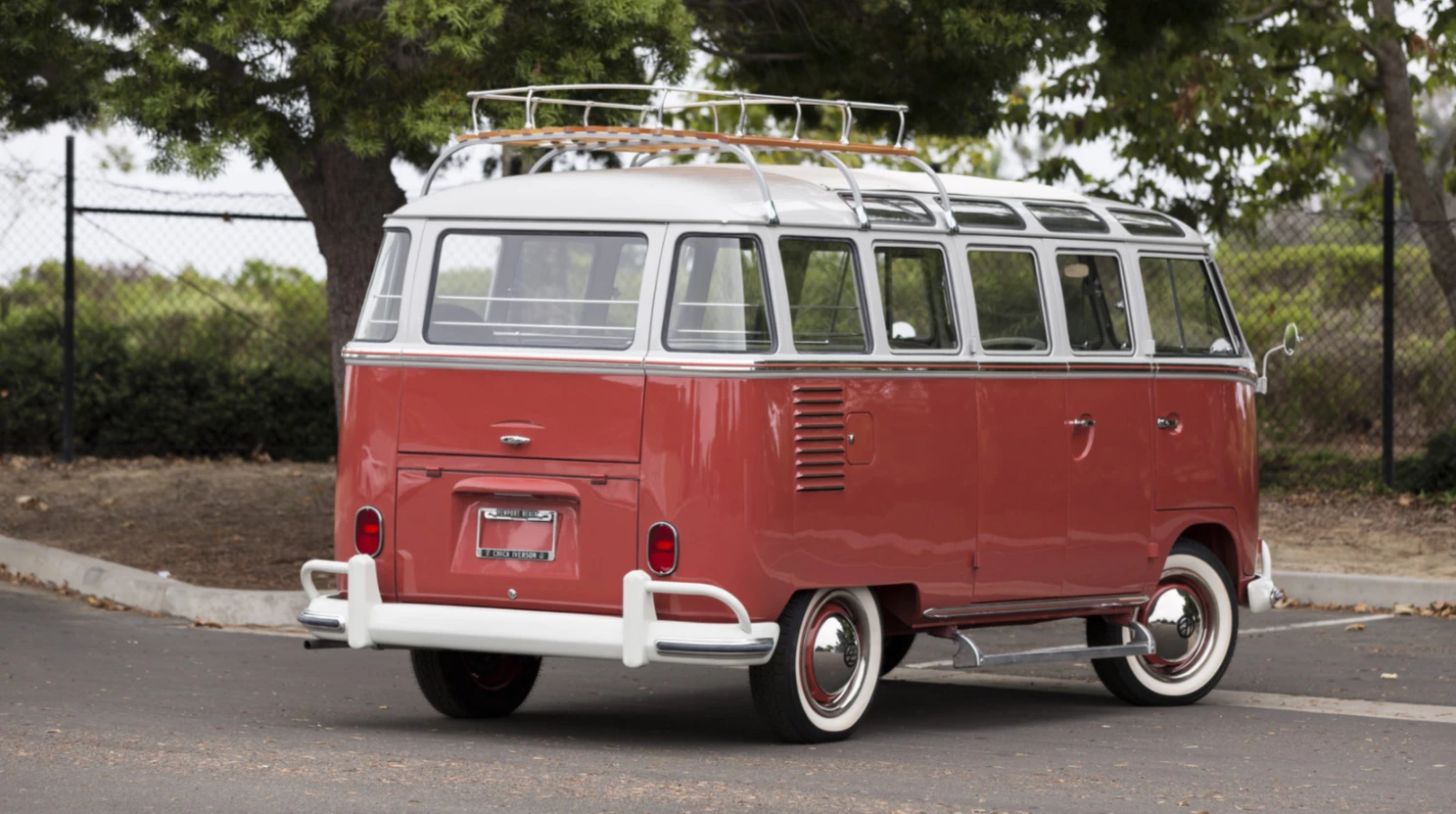 This 23-window Deluxe Samba was purchased new in Germany in 1962 by a US military sergeant who shipped it home to the United States in 1969. In 2015 the Samba completed a three-year concours restoration project. Auction Description