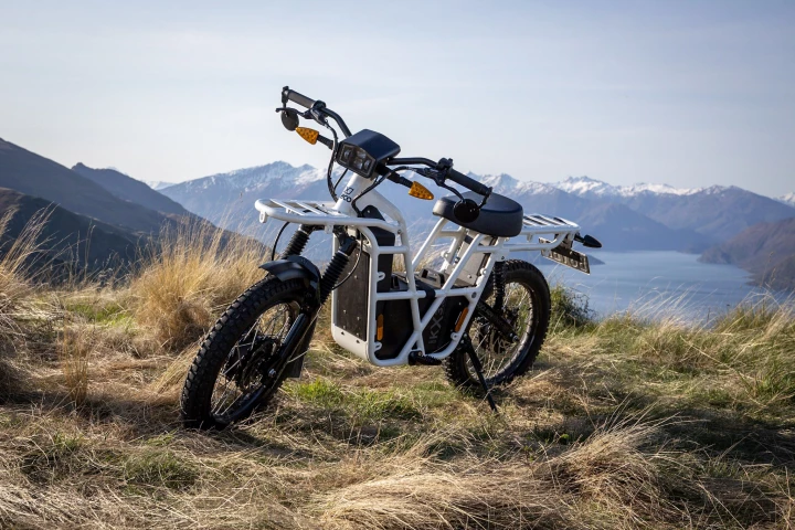 The lightweight UBCO 2x2 is a fascinating two wheel drive electric motorcycle