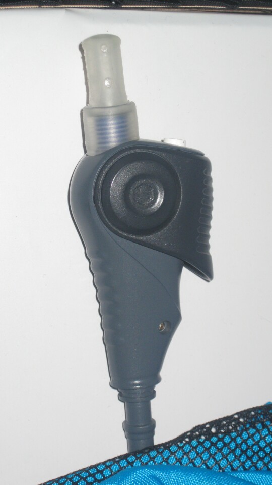 The removable Mist 'N Sip attachment lets you mist yourself with the press of a button