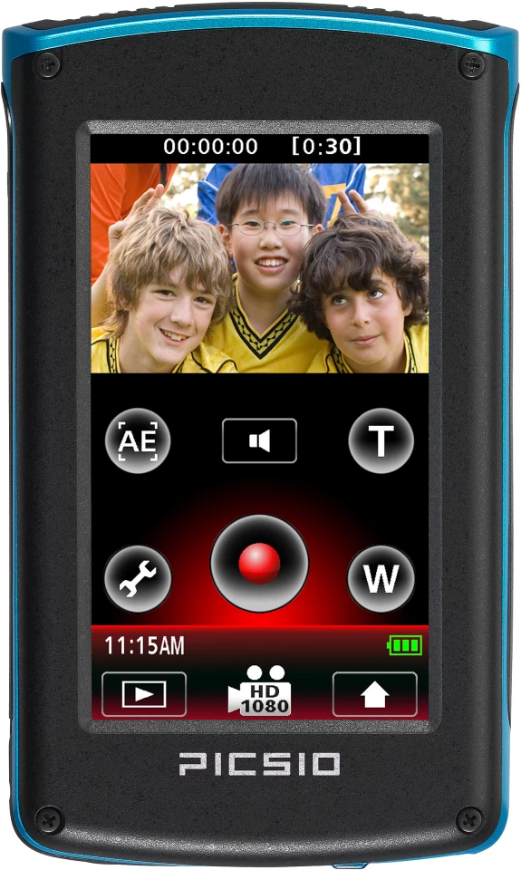 To the rear of the GC-WP10 is a 3-inch, 230,000 dot resolution touchscreen display where shots are framed and menus accessed
