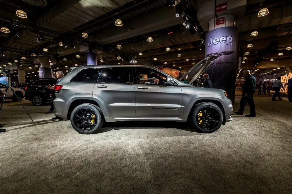 The Jeep Grand Cherokee Trackhawk debuts at the 2017 New York Auto Show