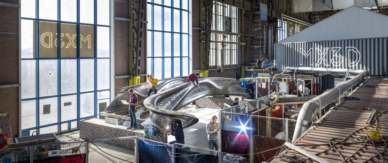 The bridge took four robots six months to print