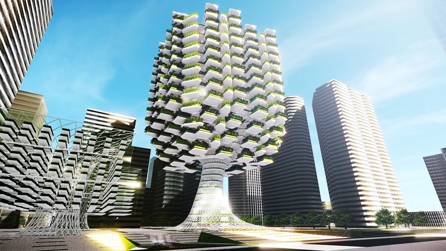 Aprilli Design Studio has created a concept for an Urban Skyfarm