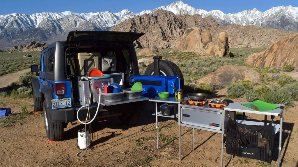 Camp Kitchens Wrangler Camping System in action