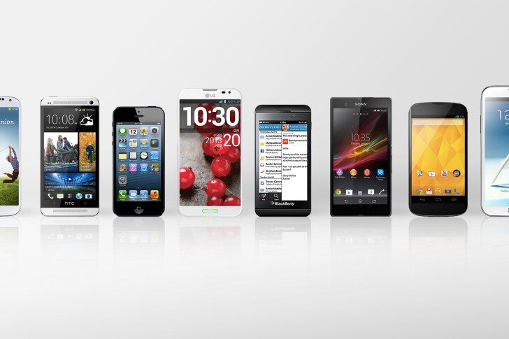 Gizmag compares the top smartphones on the market in early 2013.