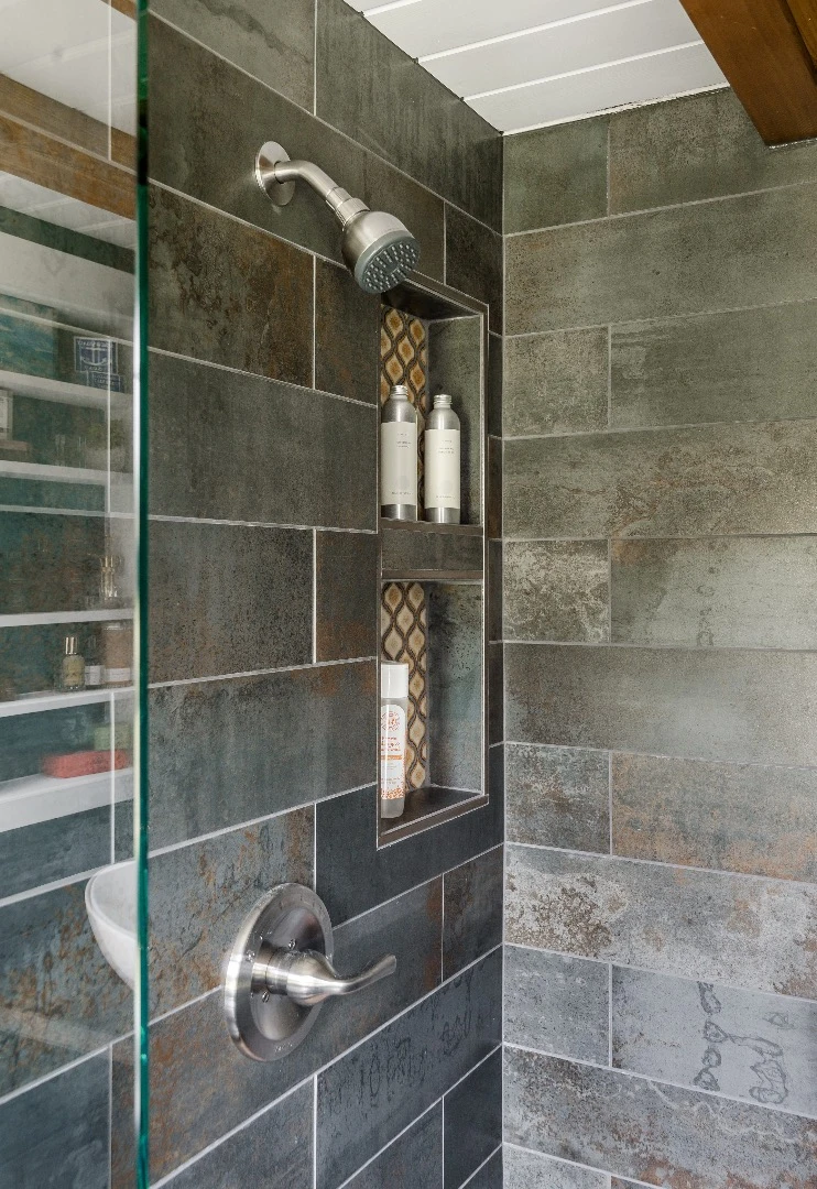 Stepping inside the Escher's shower