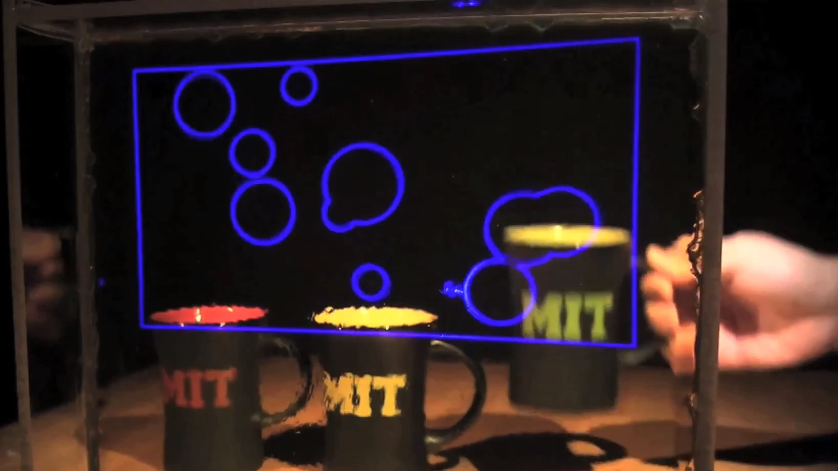 The new transparent display developed at MIT offers a wide viewing angle