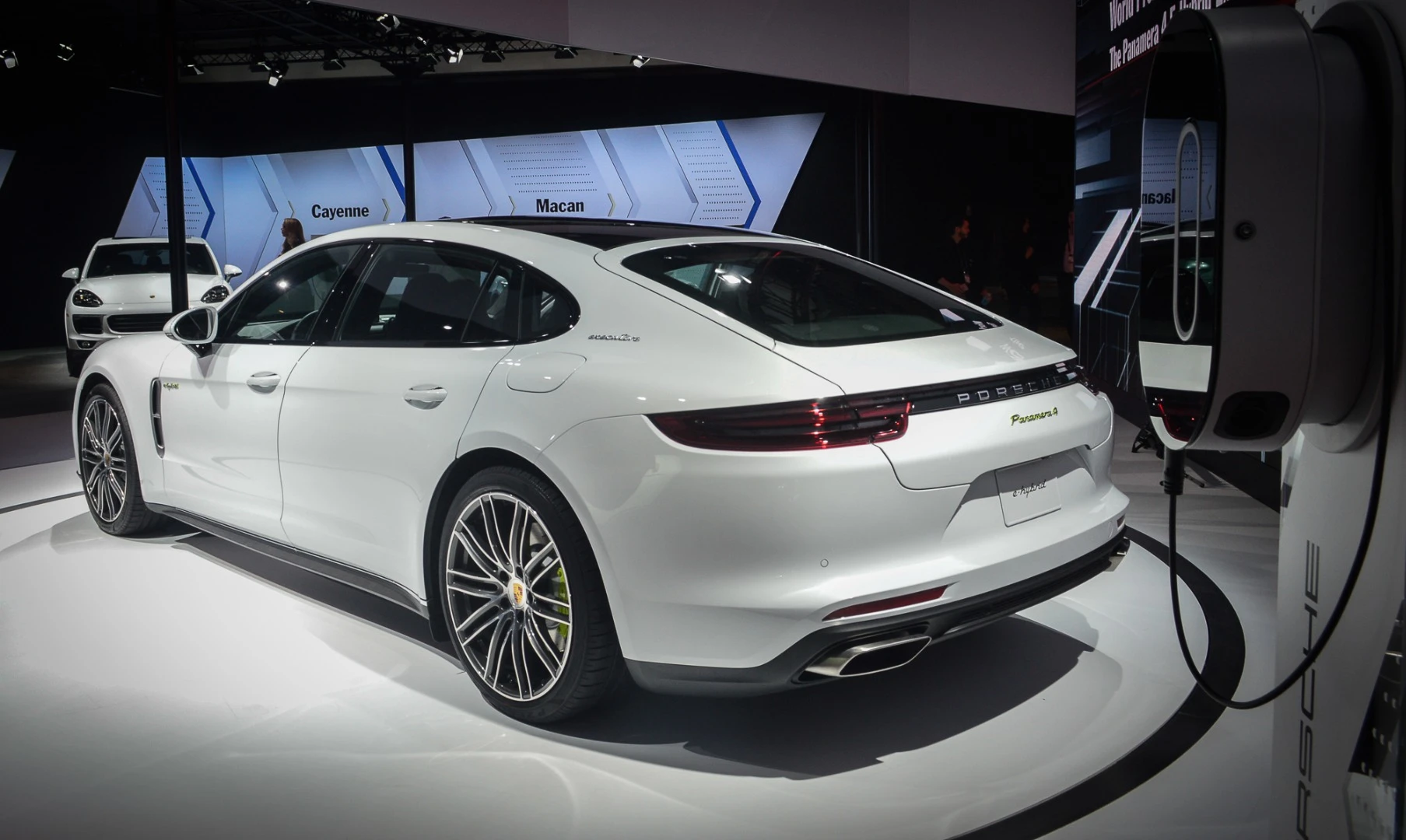 The Porsche Panamera 4 E-Hybrid has a 2.9-liter biturbo V6 and electric motor