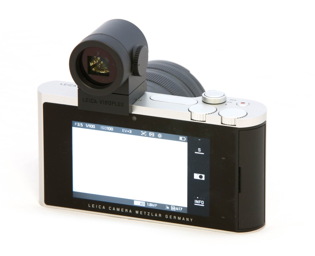 Leica T with Visoflex EVF attached (Photo: Loz Blain/Gizmag)