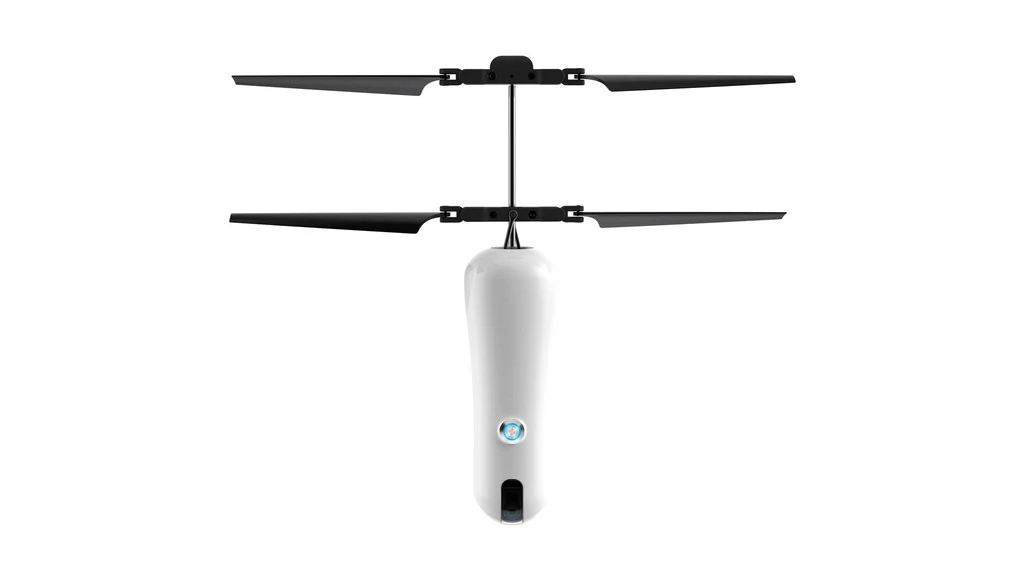 The Roam-e is a cylindrical drone claimed to be similar in size to a 600 mL water bottle