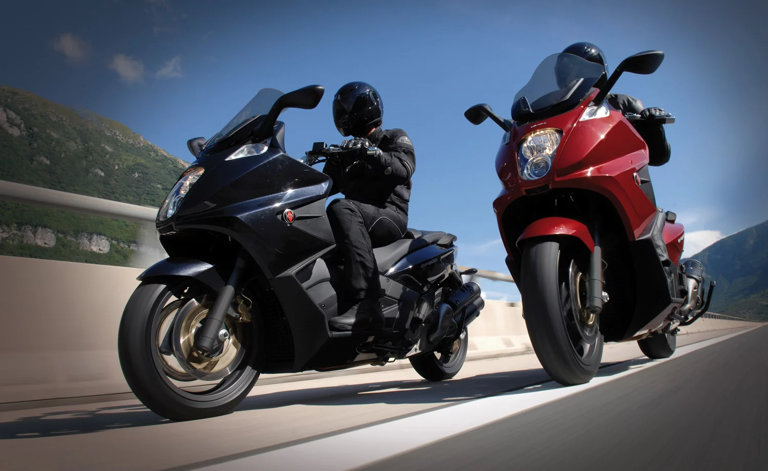 Gilera's 850cc V-twin scooter, the GP800