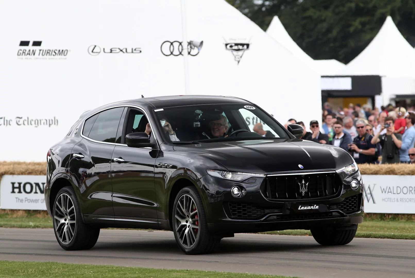 The Maserati Levante looks a bit like a giant hatchback, but it's much faster than the average family runabout