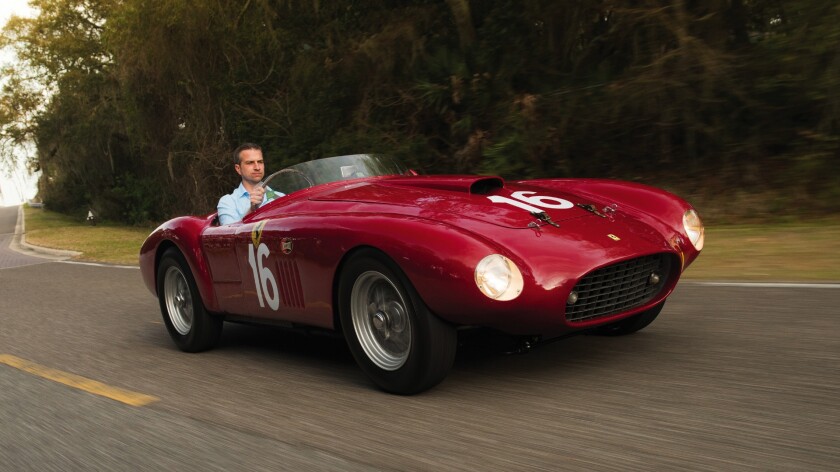 One of nine Scuderia Ferrari (factory race team) barchettas from the 1950s, this 12-cylinder Lampredi-engined 1950 Ferrari 275S/340 America Barchetta by Scaglietti was one of only two Works Ferraris of its kind ever built. It is estimated that it will sell for between $7,500,000 and $10,000,000.