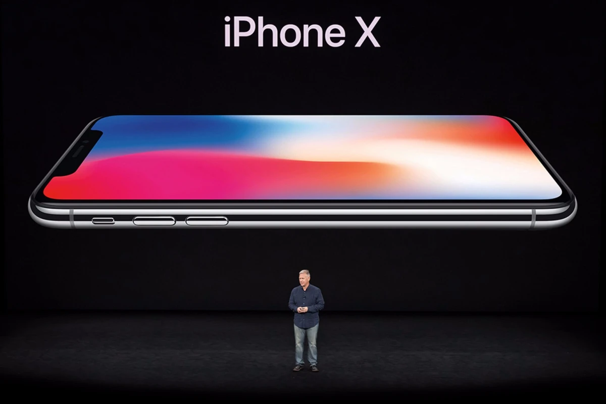 The iPhone X is revealed in Steve Jobs Theater at Apple Park