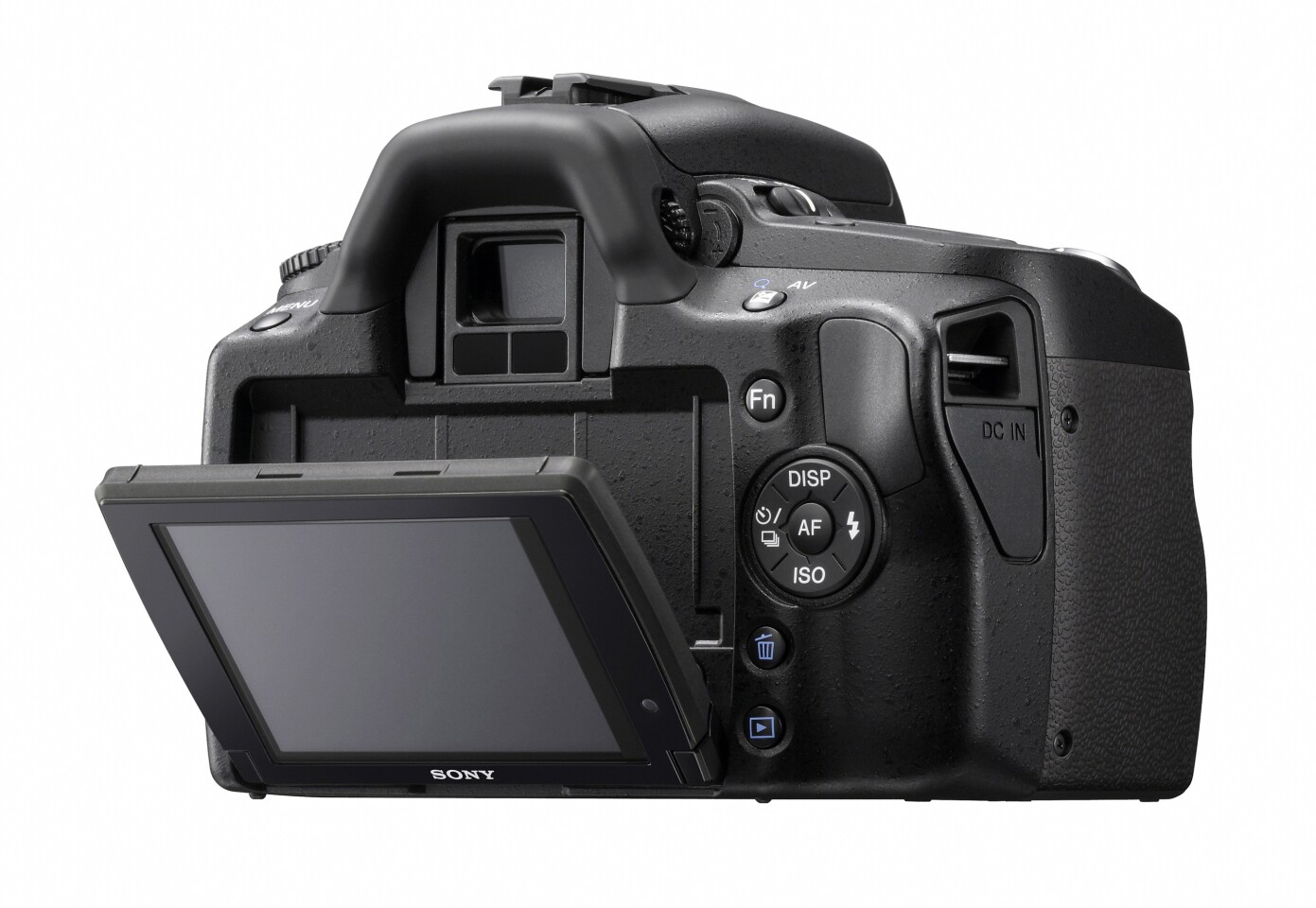The tilting LCD display of the A390