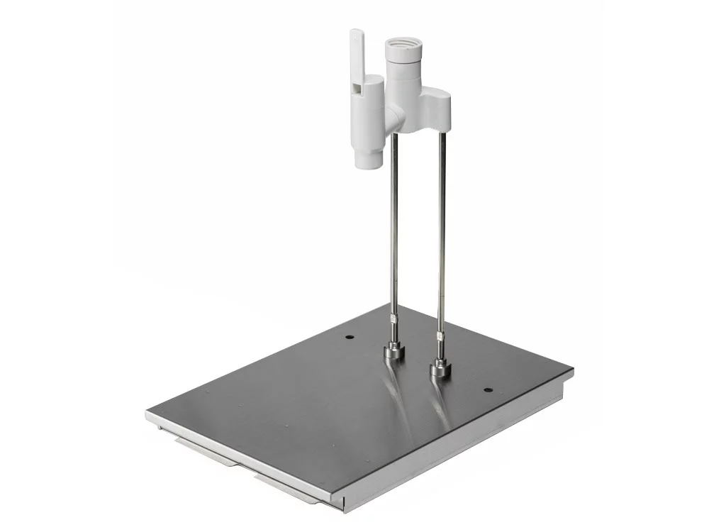 The Snow Peak water dispenser will launch as a $175 Iron Grill Table option in Fall 2018 (Northern Hemisphere)