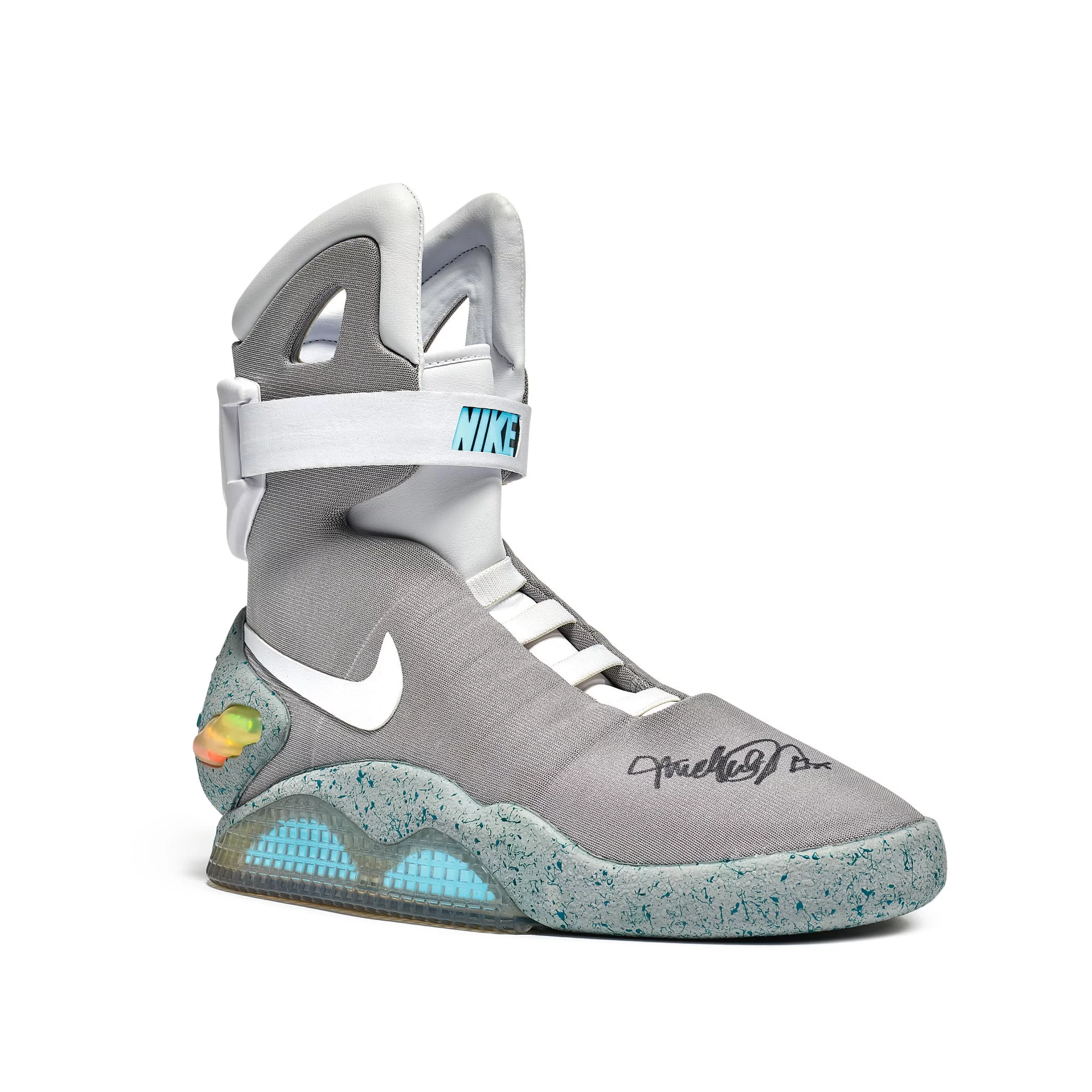 Nike MAG ‘Back to the Future’ | 2011 | Dual Signed by Michael J. Fox | Sold for: $25,000 by Sotheby's on July 29, 2020