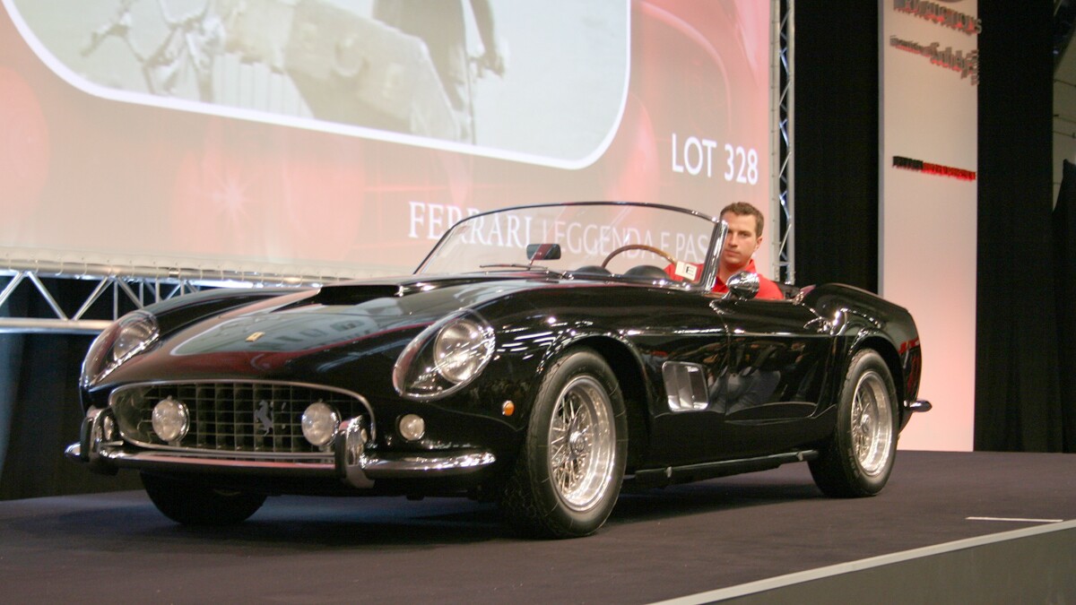 a 1961 Ferrari 250 GT SWB California Spider having held the world's most valuable auction car record