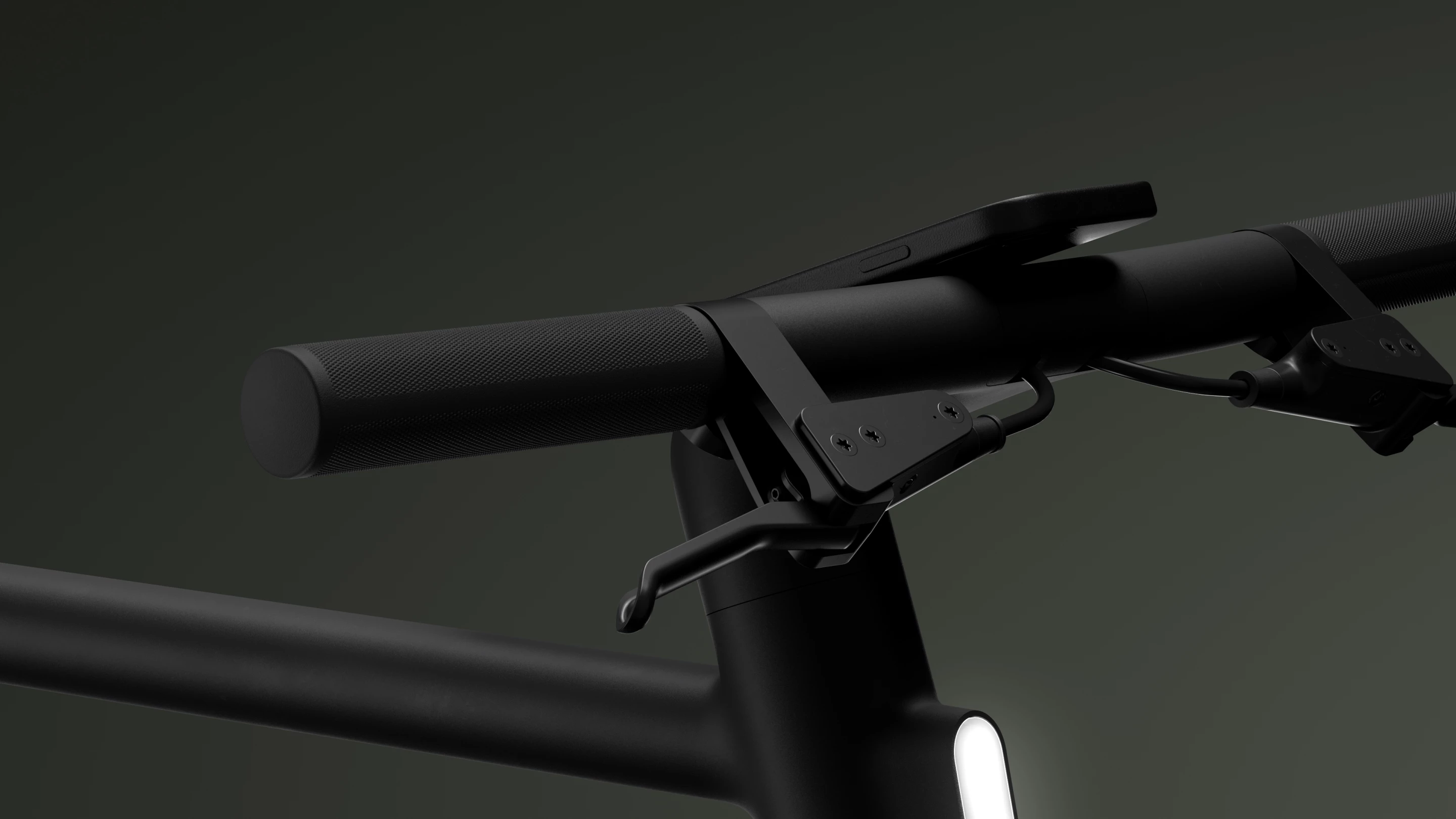 Keeping things neat, the brake cables are routed through the handlebar and down the stem