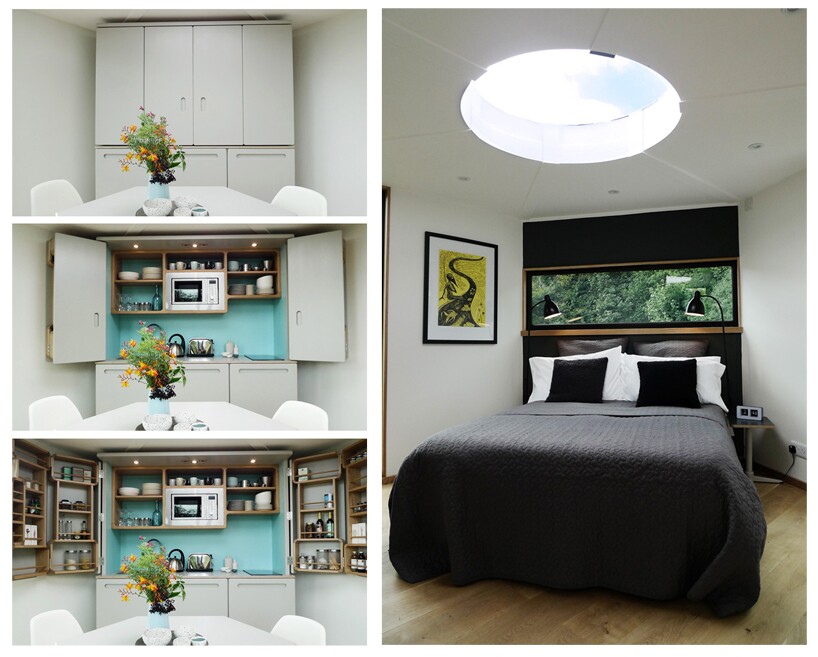 Optional extras for the Hivehaus include additional windows and skylights, exterior decking and kitchen