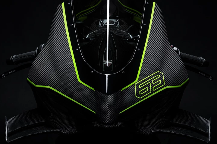 The frame and the 1,103cc Desmosedici Stradale engine it houses are the only parts of the stock Panigale V4 S that haven't changed