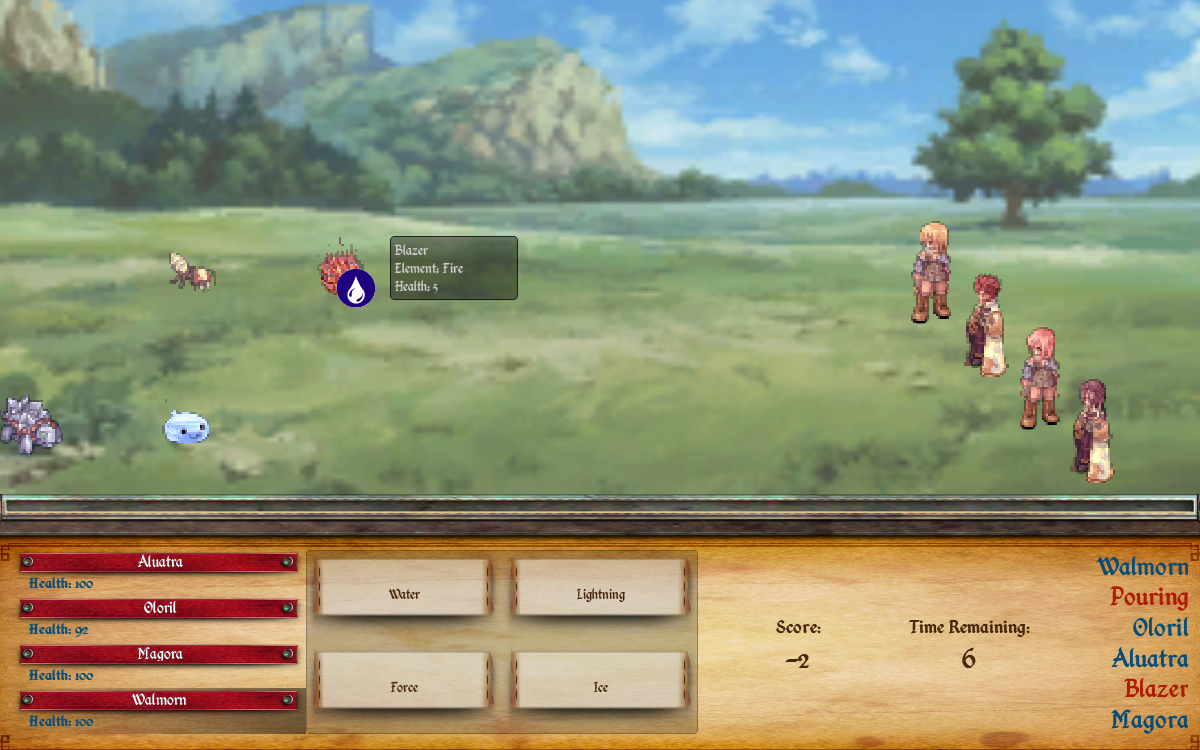 Mark Riedl and the rest of the team behind the GameTailor project use games such as this to collect data on player behavior against procedurally-generated non-player characters in role-playing games (Image: Entertainment Intelligence Lab)