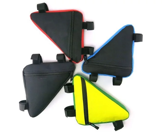 Buyers can select a triangular bag that attaches at the point where the frame's top tube and seat tube meet