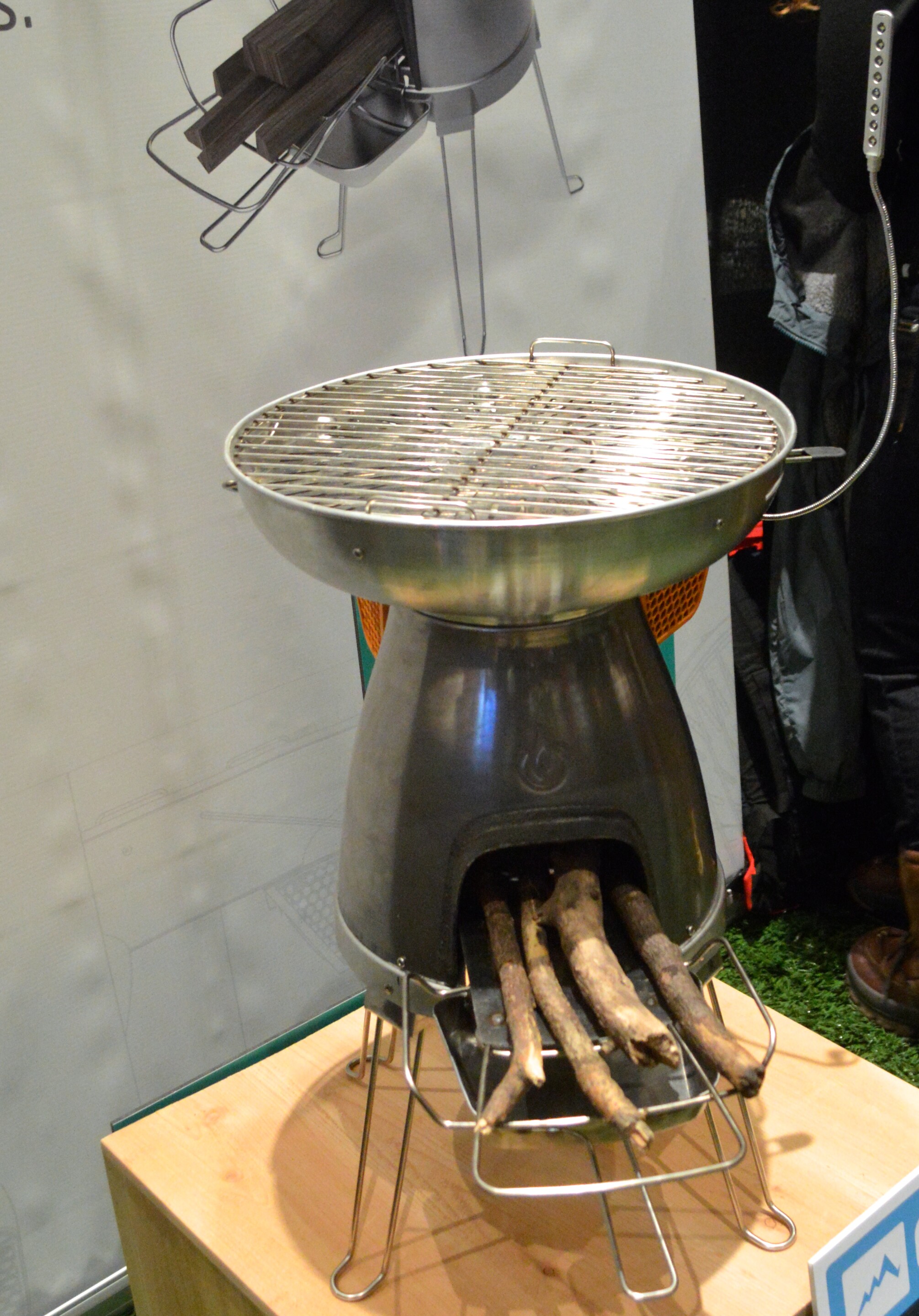 BioLite packs its heat-charging tech into a large, wood-fire grill