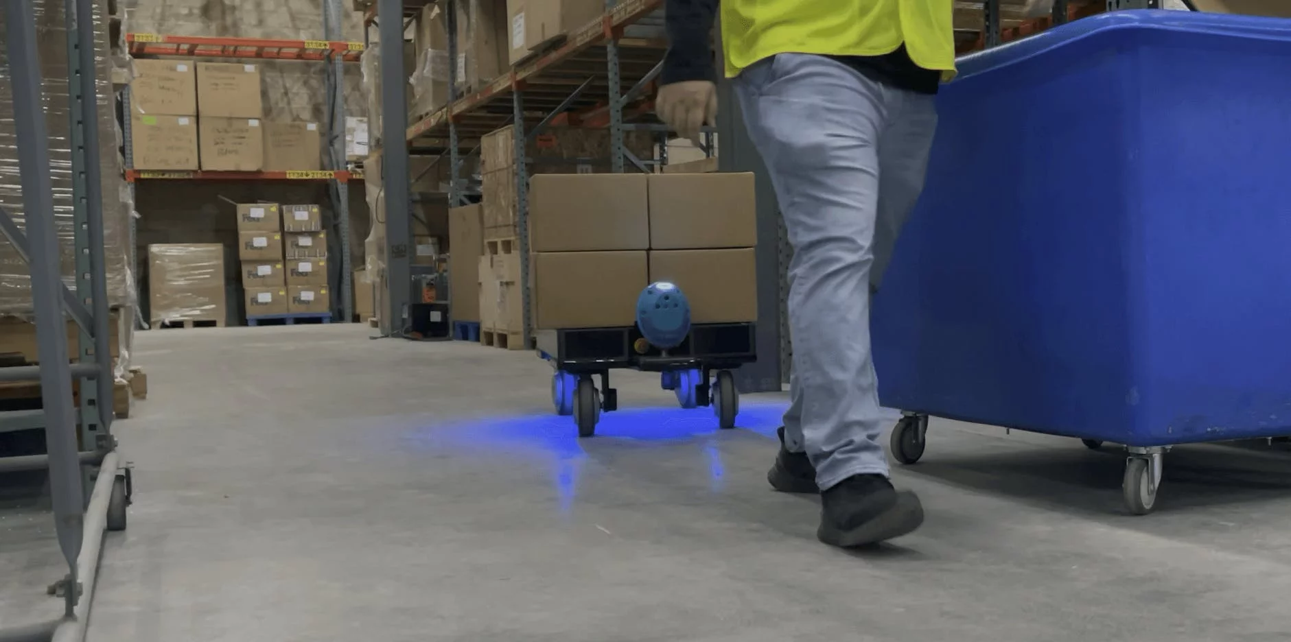 The Kilo robot (shown in prototype form here) continuously maps its surroundings to adapt to dynamic environments