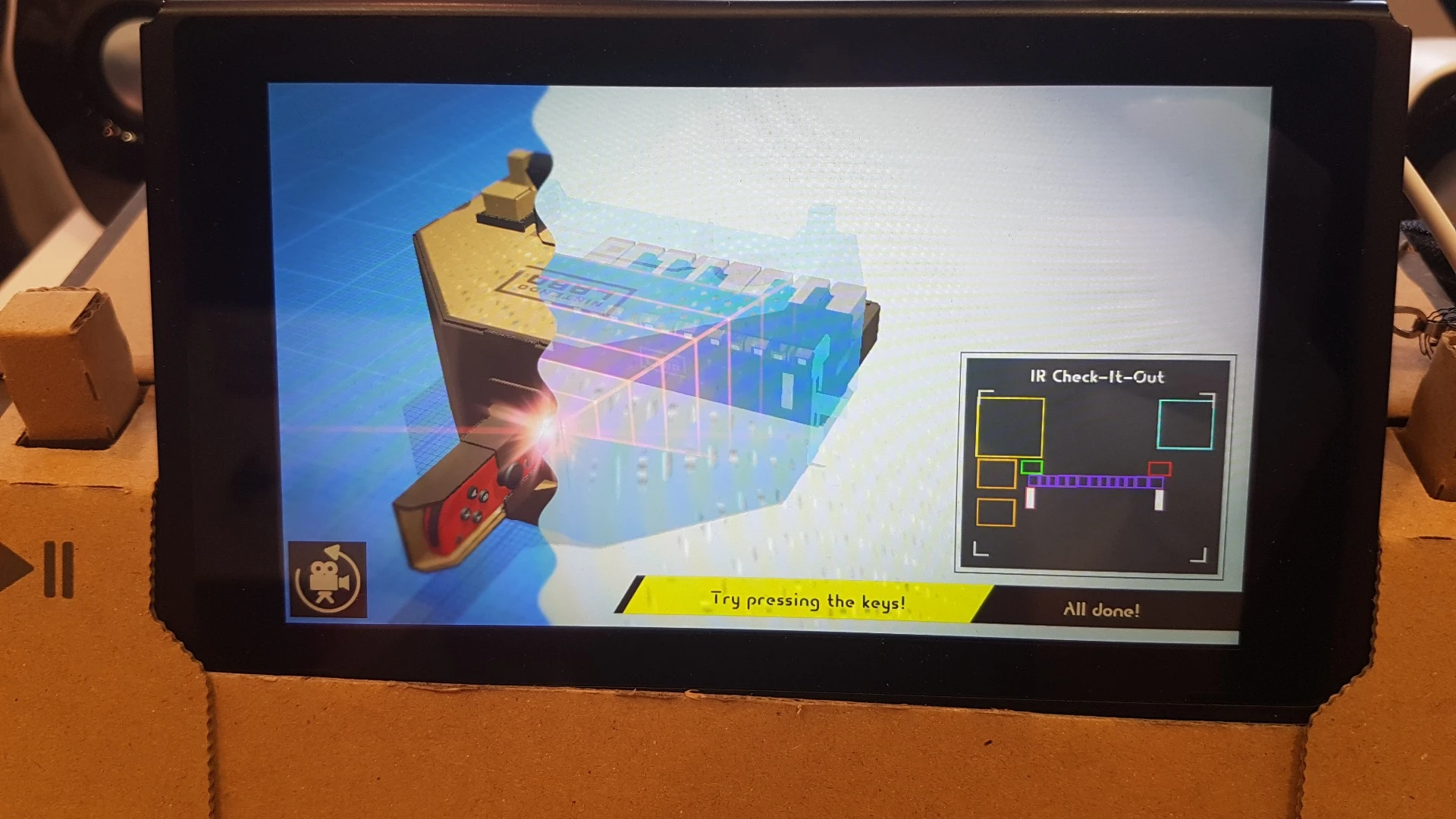 Nintendo Labo's Discovery mode provides detailed schematics on how each of the Toy-Con work, to inspire curiosity in kids