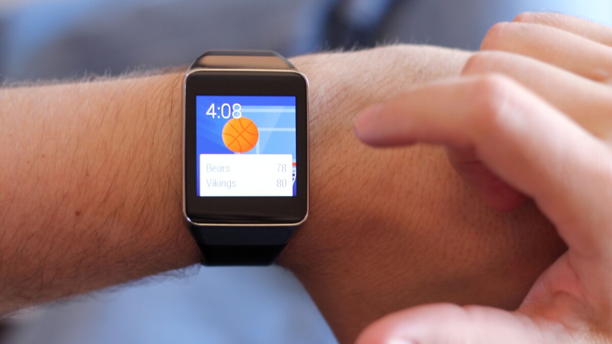 You can get sports scores on your wrist as well