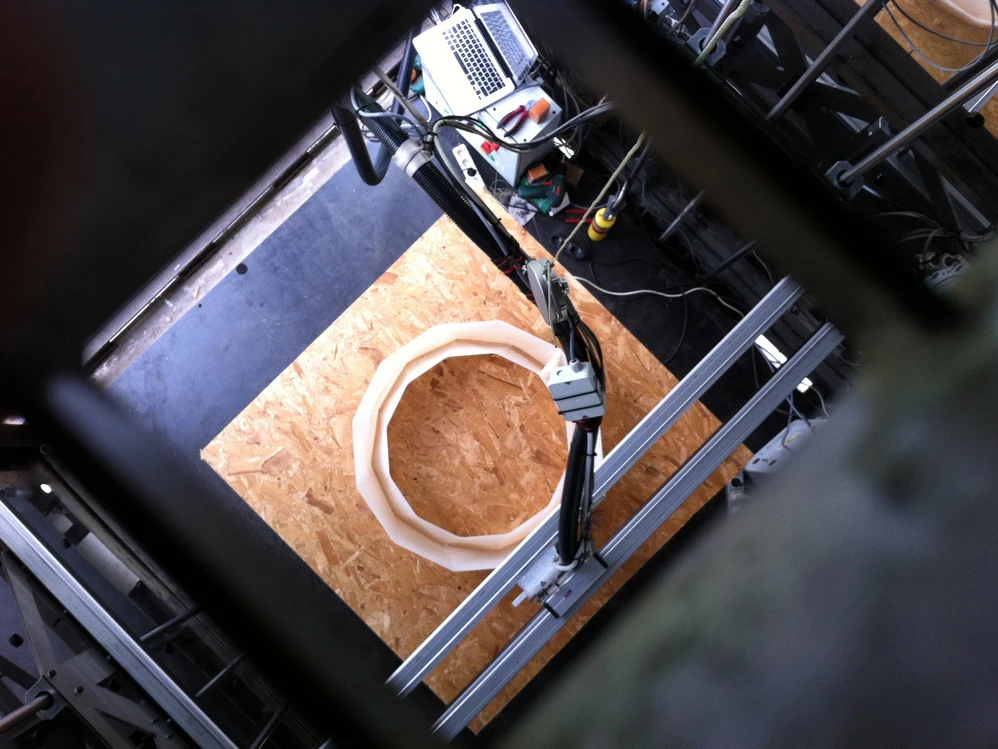 A top-down view from inside the KamerMaker