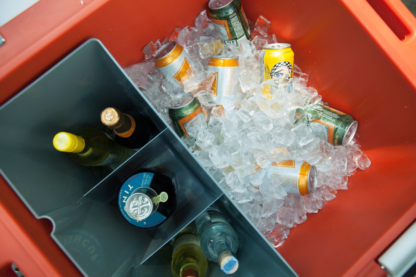 Rovr's dry box can separate out food and beverages you don't want sitting in the ice pile - it's a nice option, but if you're packing tight for an extended camping trip, it might take up more space than it's worth