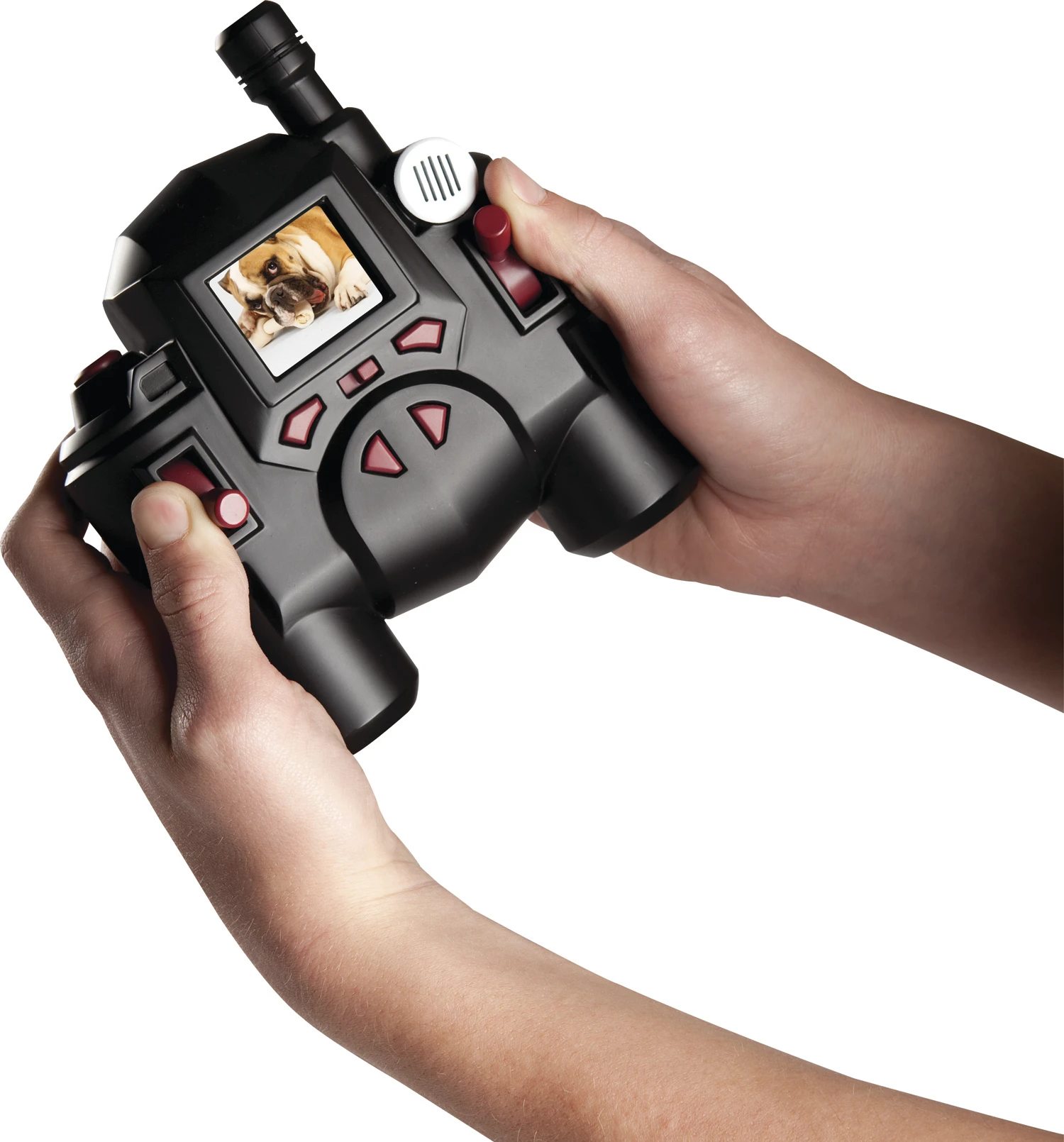 The spy video TRAKR vehicle digitally transmits color video, audio and data to the remote control