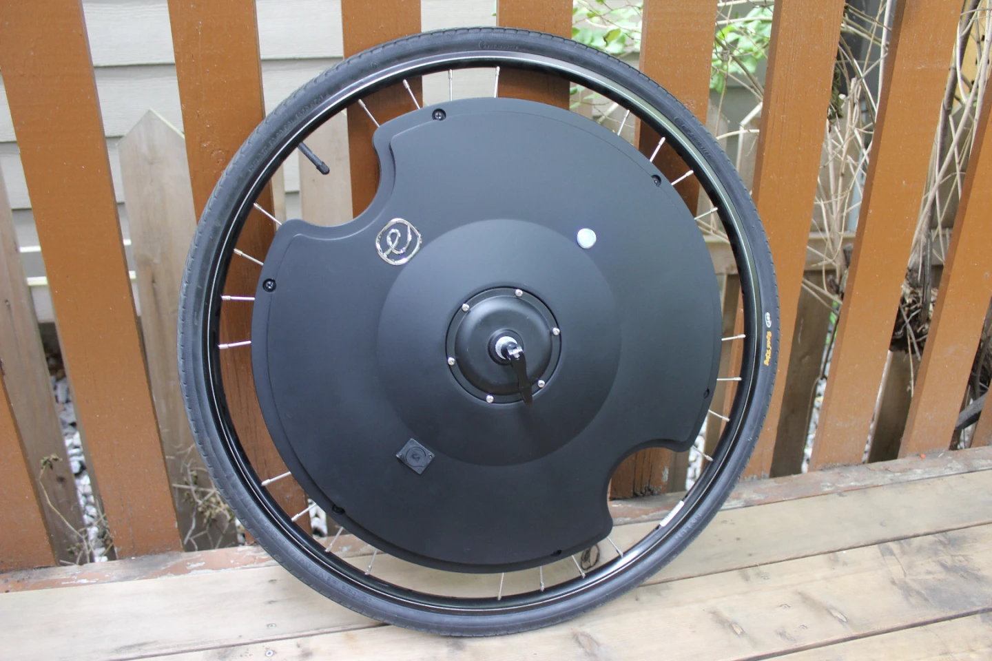 The Electron Wheel tips the scales at a hefty 20 lb (9 kg)
