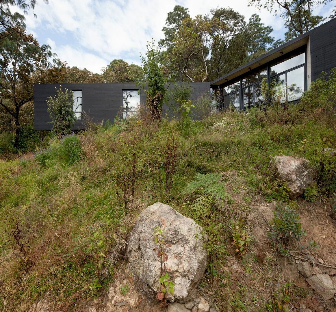 The Casa de la Roca goes to some lengths to blend in its natural environment