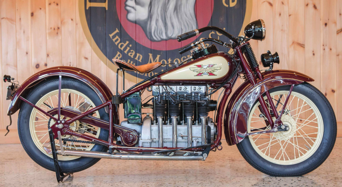 This fully-restored example of a first-year Henderson KJ 1300cc four sold for $74,750