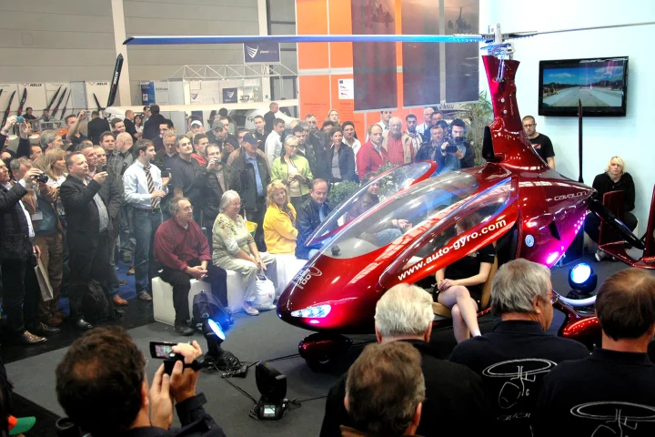 Auto-gyro's Cavalon at Aero Friedrichshafen this week
