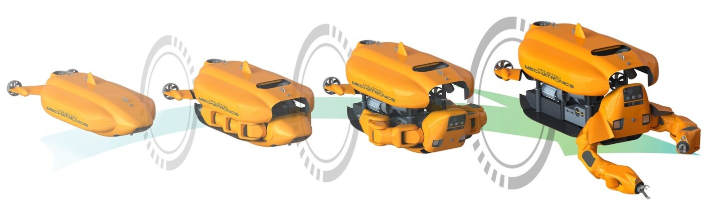 The Aquanaut transforms from Excursion Mode to Work Class Mode