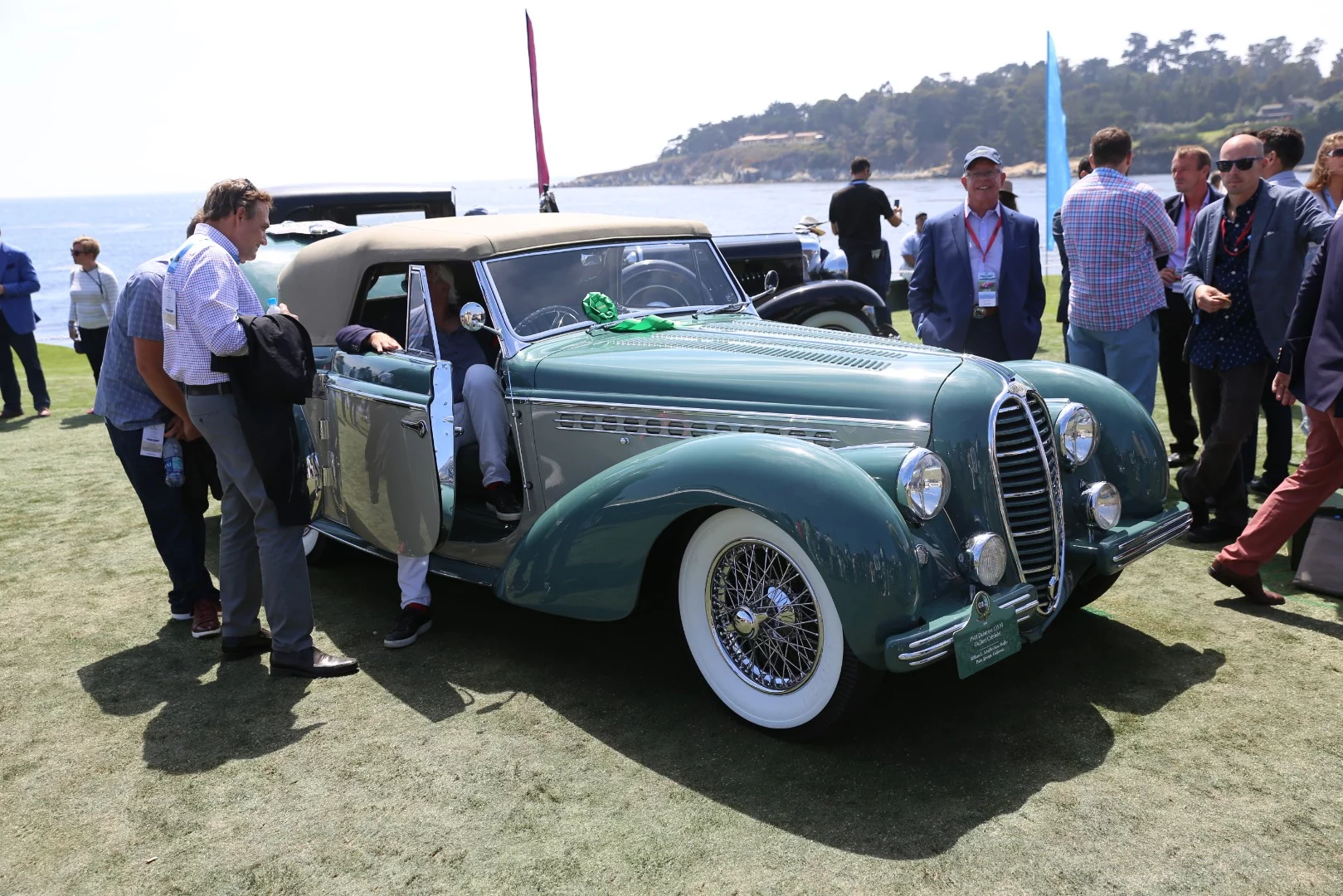Suicide doors on the 1949 Delahaye 135M Guillore Cabriolet at this year's Pebble Beach Concours d'Elegance