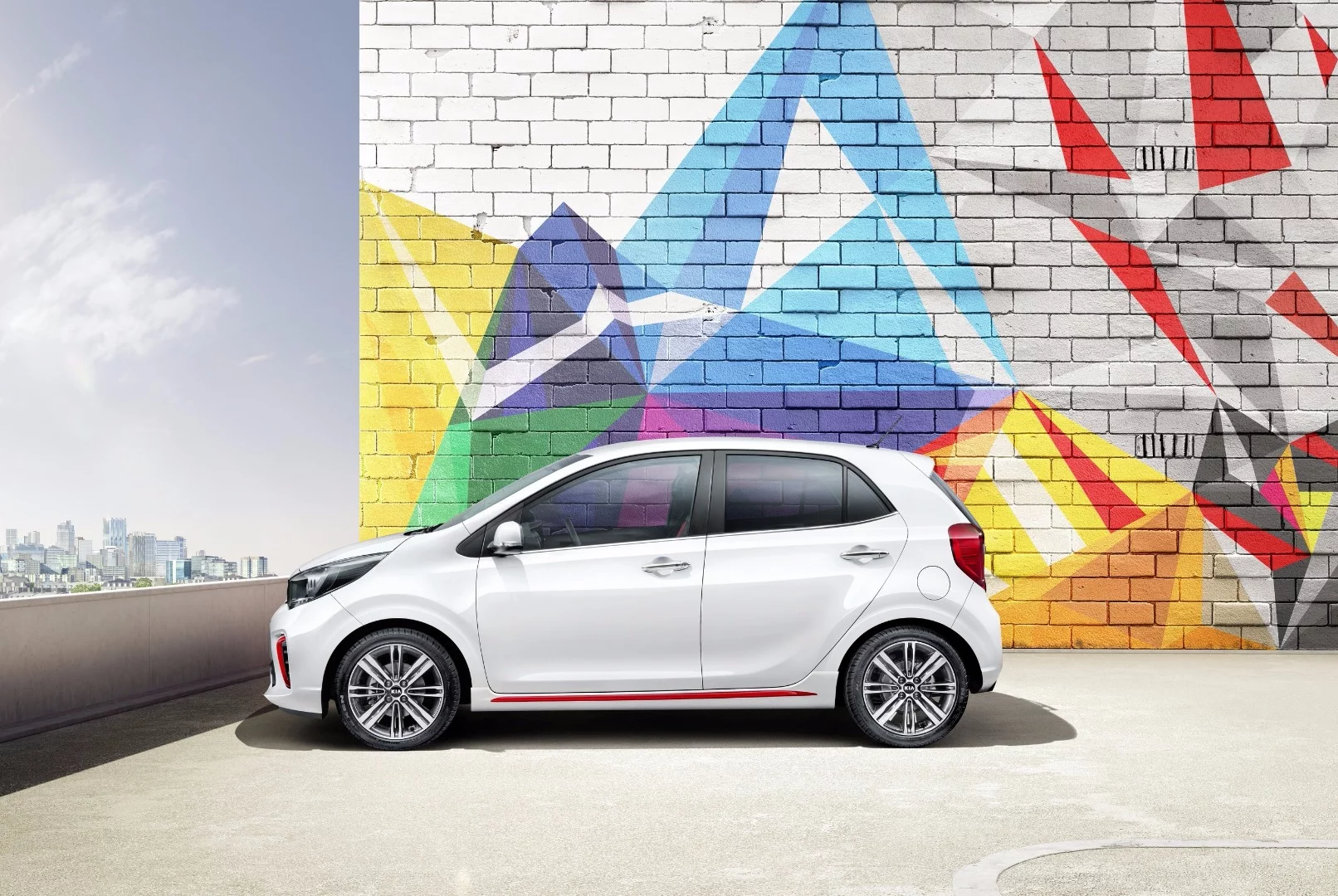 A new sporty GT-Line model for the new Picanto has been promised via photos from Kia