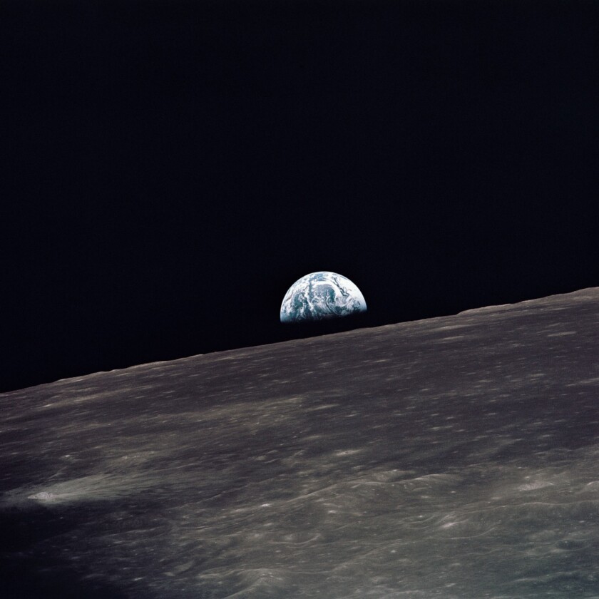 The Earth as seen from Apollo 10