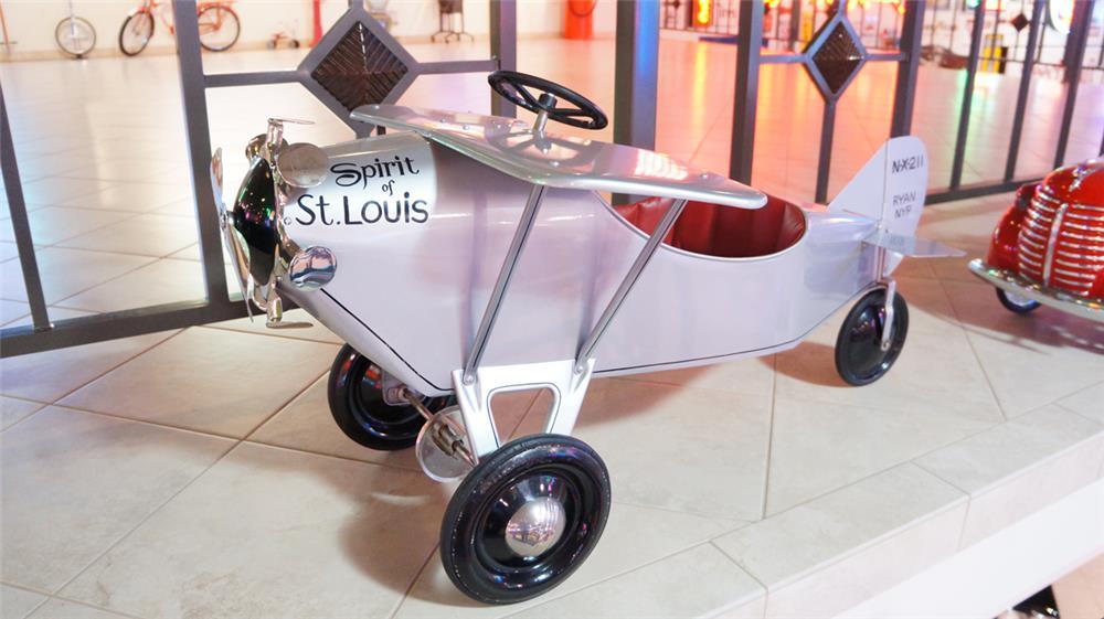 Manufacturers were still recognising Lindbergh's New York to Paris solo flight two decades after the event, as can be seen from this 1945 Spirit of St. Louis pedal airplane which sold for $10,350.