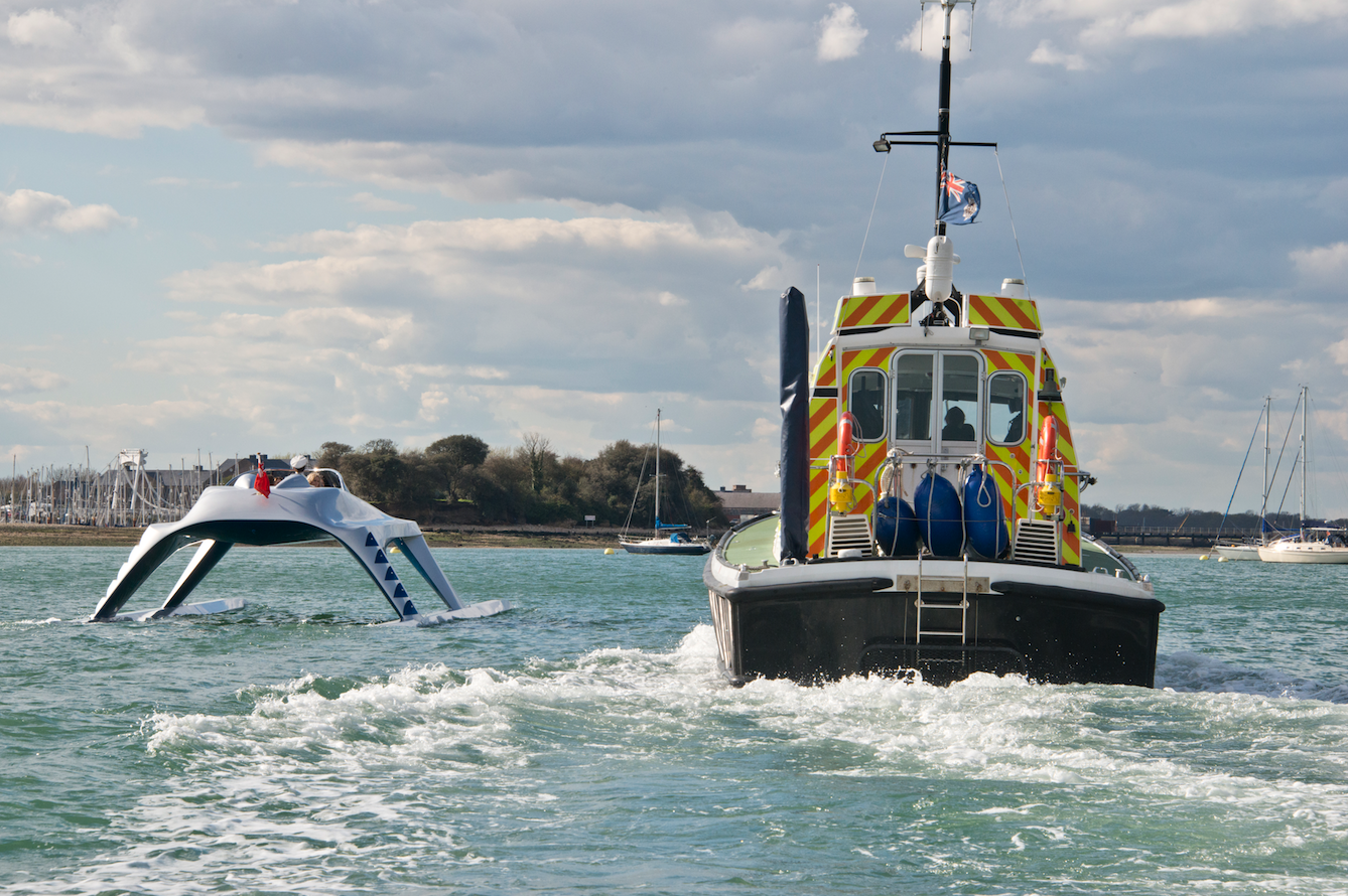 Two very different styles of boat