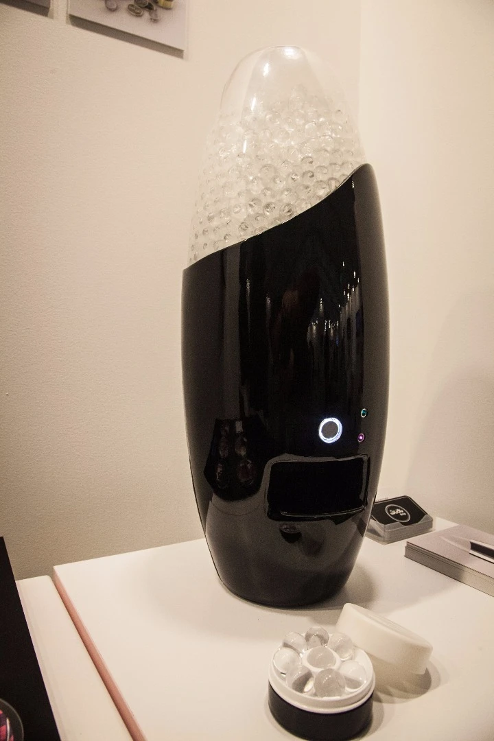Global Grad Show: Wudu Drop is a portable kit with portable water capsules for Muslims to perform wudu, a form of ritual cleansing, in public places. By Atifah Binti Mohd Yusof, from Central Saint Martins, London